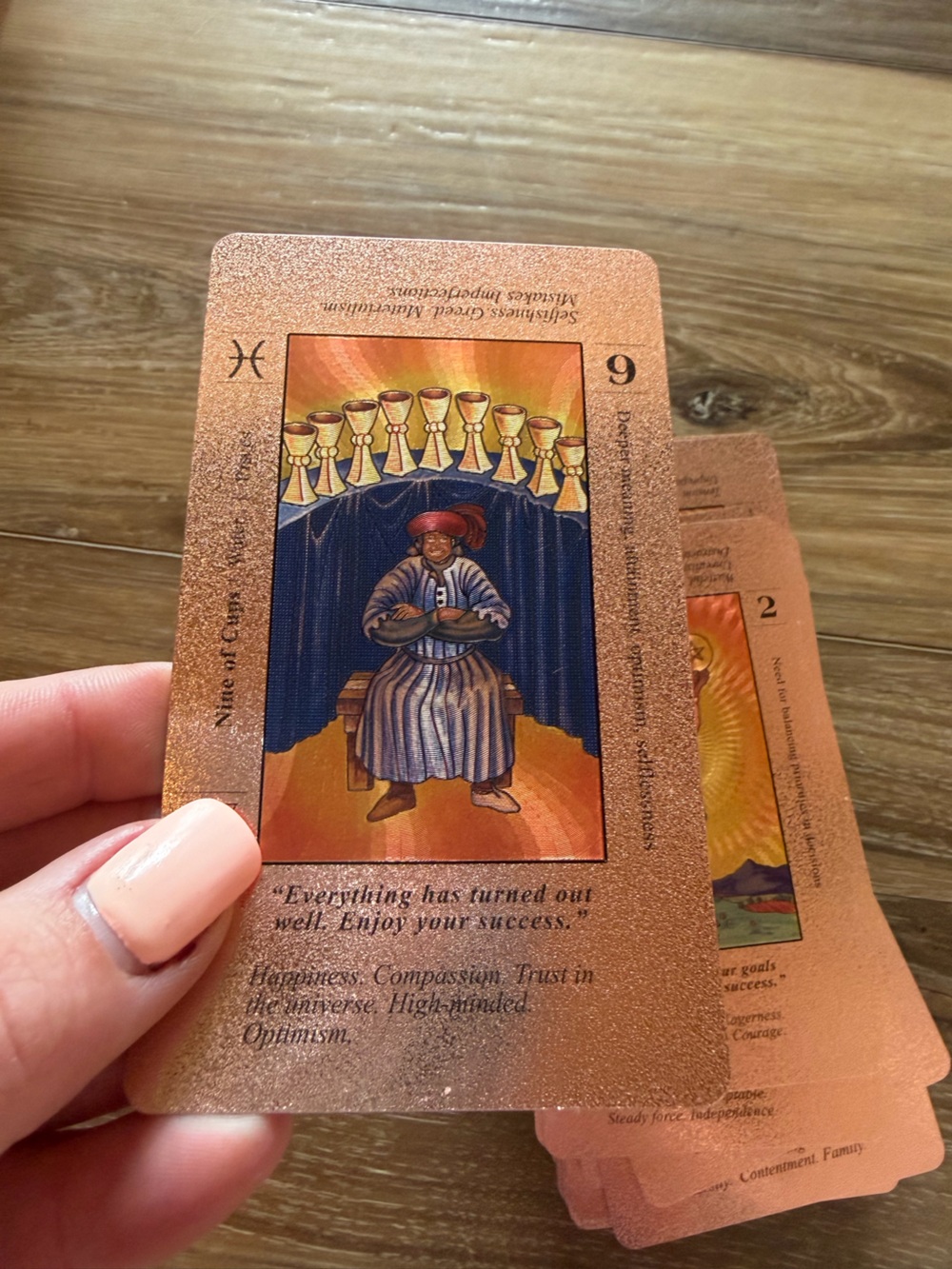 Full Deck Rose Gold Foil Lined Tarot